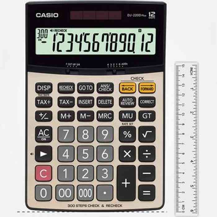 Casio DJ-220D PLUS Check and Recheck Desktop Calculator